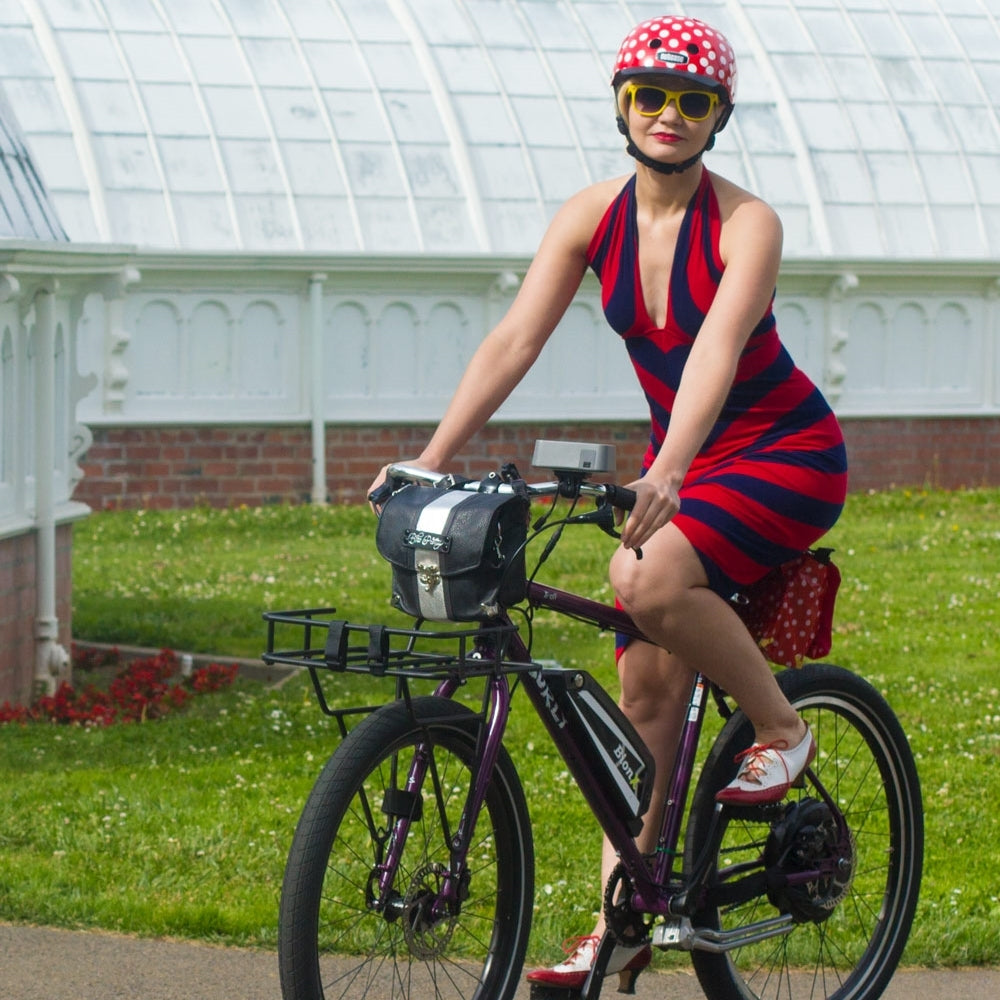 Polka Dots and Stripes - A Cute Nutcase Helmet