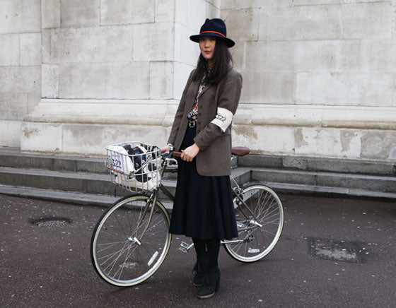 Shini of Park and Cube at the London Tweed Run 2013
