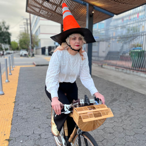 bike helmet waffle cone Traffic Cone Helmet – Bike Pretty