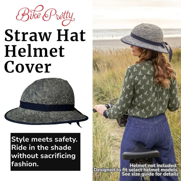 bike pretty straw helmet Hat Cover – Shibori Blue | Retrospec Remi / Small Electric Bicycle Headlight and Switch out the cover PIM_CategoryId_1853 Color:Satin Pool White