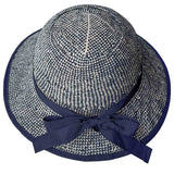 MIPS Helmet + Shibori Blue Straw Hat Bike Helmet Cover