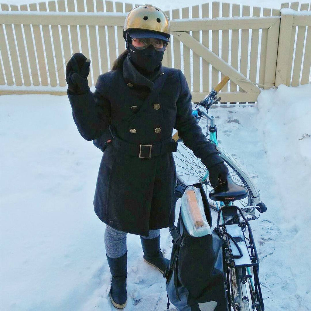 Cold weather clothing for people who bike