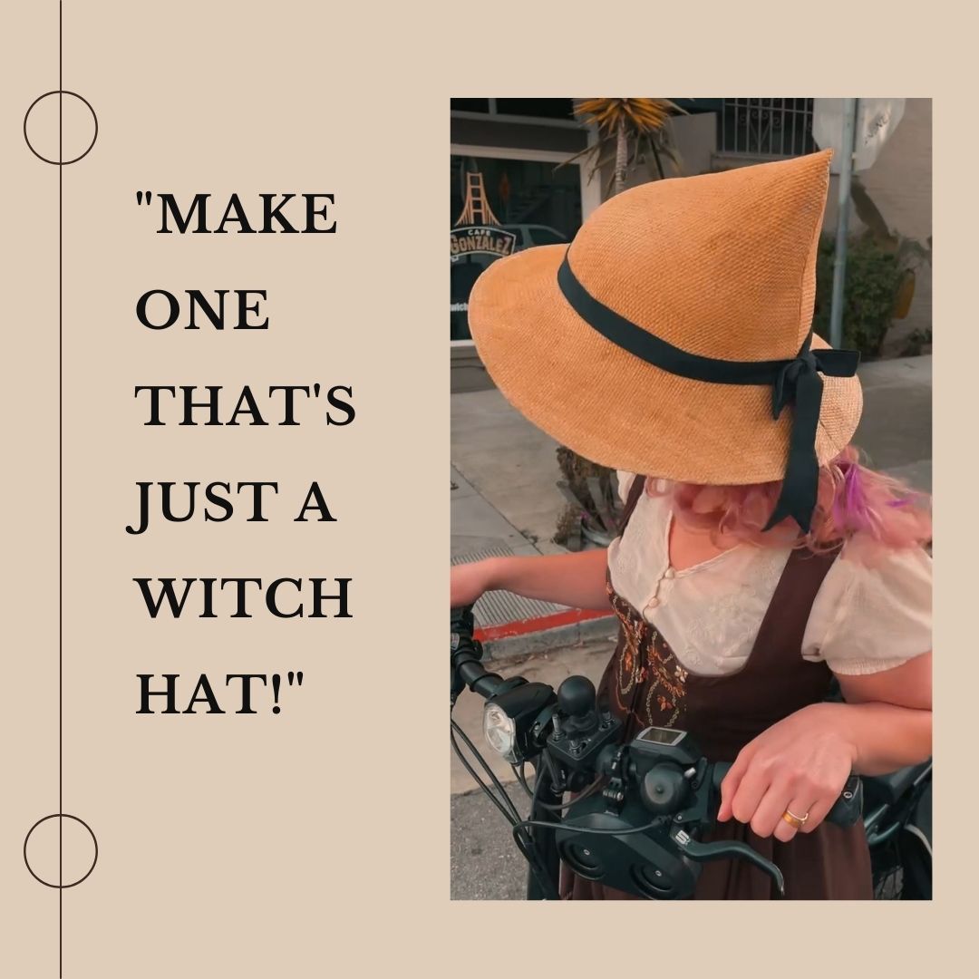 Witch Hat Bike Helmet