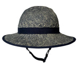 Straw Hat Bike Helmet Shibori Blue WAREHOUSE SALE