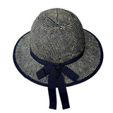 Straw Hat Bike Helmet Shibori Blue WAREHOUSE SALE