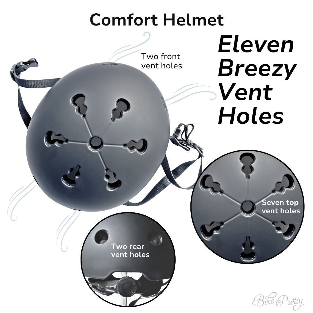 bike helmet with holes Straw Hat Bike Helmet - Comfort Cover Only / US Large