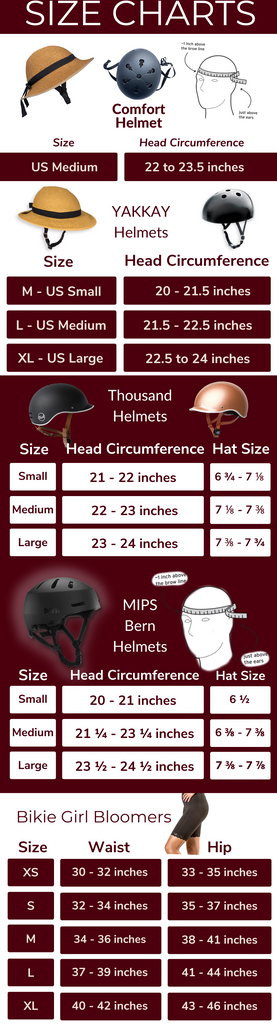 Bike Pretty Size Guides