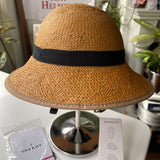 SOLD Straw Hat Bike Helmet - YAKKAY Classic - L - US Medium - WAREHOUSE SALE 2504A
