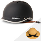 Thousand Helmet + Classic Straw Hat Helmet Cover