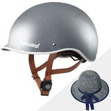 Thousand Helmet + Shibori Blue Straw Hat Helmet Cover