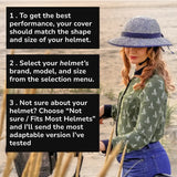 Bike Pretty Straw Hat Helmet Cover in Shibori Blue – how to choose the right size in 3 steps