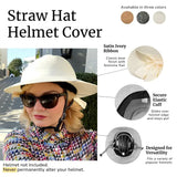 Straw Hat Helmet Ivory Cover ONLY
