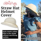 Straw Hat Helmet Ivory Cover ONLY