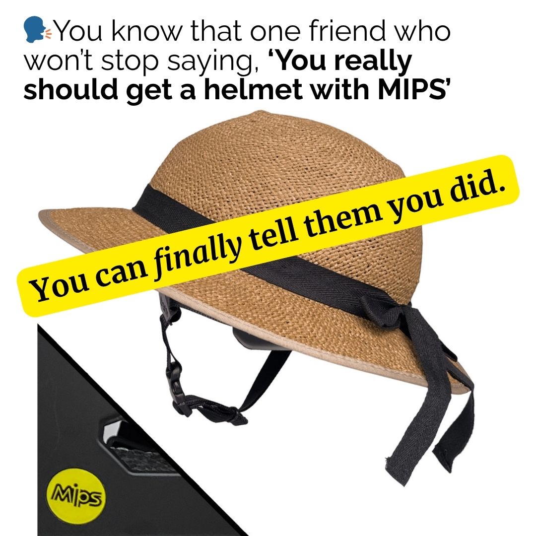MIPS Helmet + Classic Straw Hat Bike Helmet Cover Large Helmet + Cover (23 ½ MIPS Helmet + Classic Straw Hat Bike Helmet Cover Large Helmet + Cover (23 ½